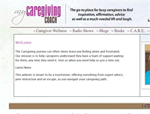 Tablet Screenshot of mycaregivingcoach.com